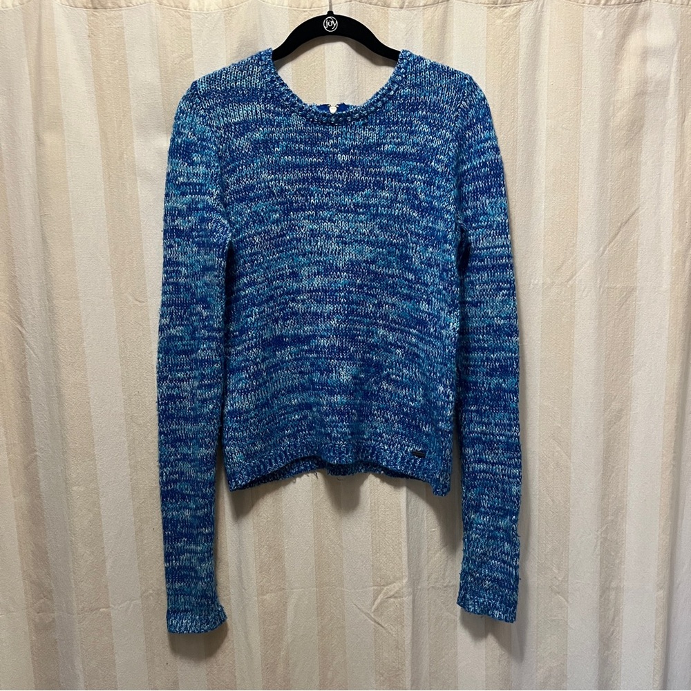 Blue Knit Women's Sweater